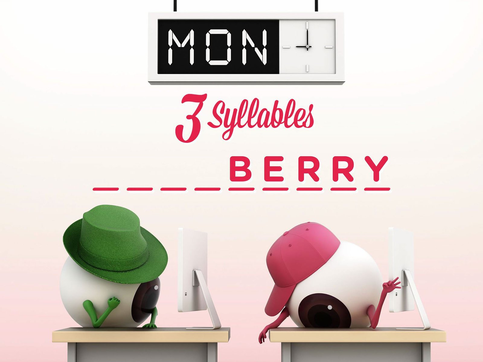3 syllables berry word puzzle post